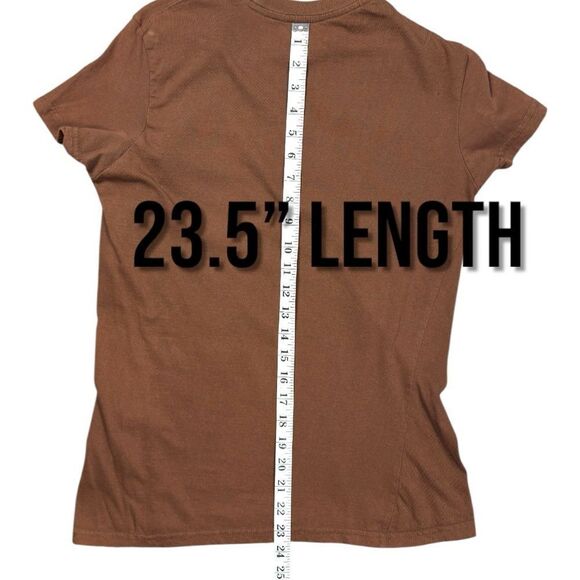 Steve & Barry's Brown and White Short Sleeve Tee Sz L - Picture 6 of 9